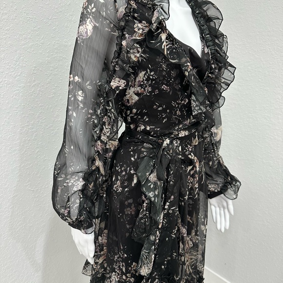 Zimmermann Feathery Maple Silk Dress size 1 small - Picture 3 of 7